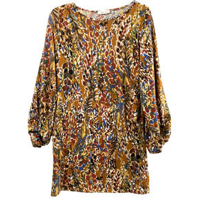 Beeson River Sweater Dress Womens Large Balloon‎ Sleeves Comfy Side Pockets